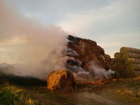 Požár stouhu mezi obcemi Líšťany a Brloh (1)